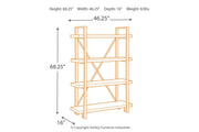 Forestmin Brown/Black Bookcase - Lara FurnitureBookcases