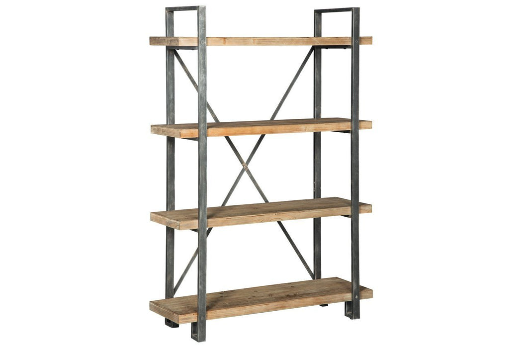 Forestmin Brown/Black Bookcase - Gate FurnitureBookcases