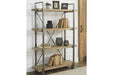 Forestmin Brown/Black Bookcase - Gate FurnitureBookcases