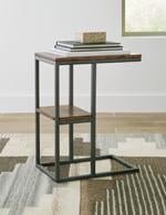 Forestmin Natural/Black Accent Table - Lara FurnitureTable