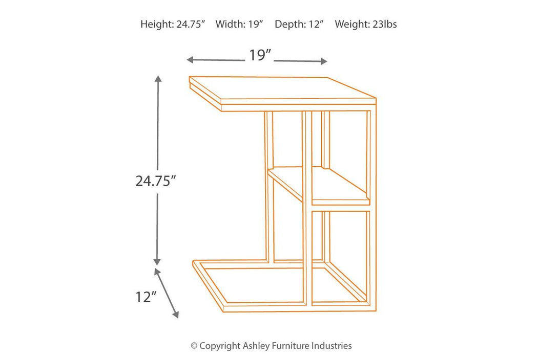 Forestmin Natural/Black Accent Table - Gate FurnitureTable