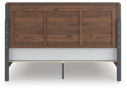 Fortlorn King Panel Bed and 2 Nightstands - PCB386B9