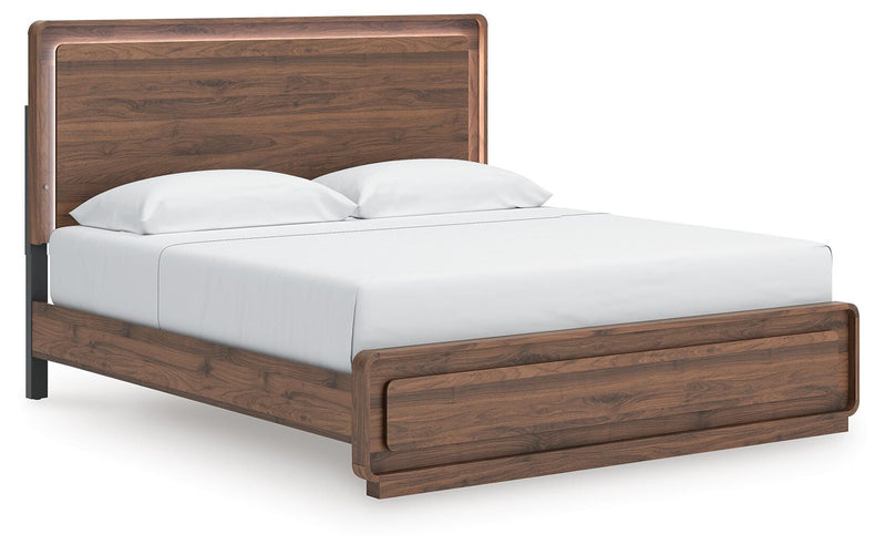 Fortlorn King Panel Bed, Dresser, Mirror and Chest - B386B15