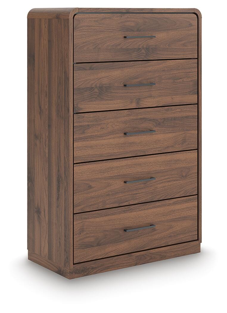 Fortlorn Walnut Brown Chest of Drawers - PCB386-46
