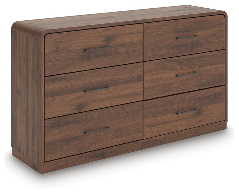 Fortlorn Walnut Brown Dresser - PCB386-31