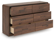 Fortlorn Walnut Brown Dresser - PCB386-31