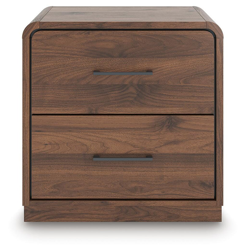 Fortlorn Walnut Brown Nightstand - PCB386-92