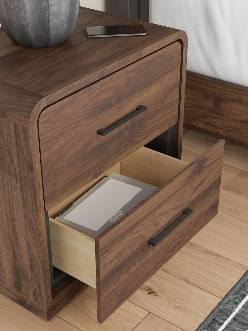 Fortlorn Walnut Brown Nightstand - PCB386-92
