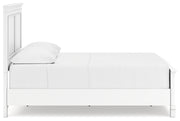 Fortman Full Panel Bed with Mirrored Dresser in White from Ashley - Lara Furniture