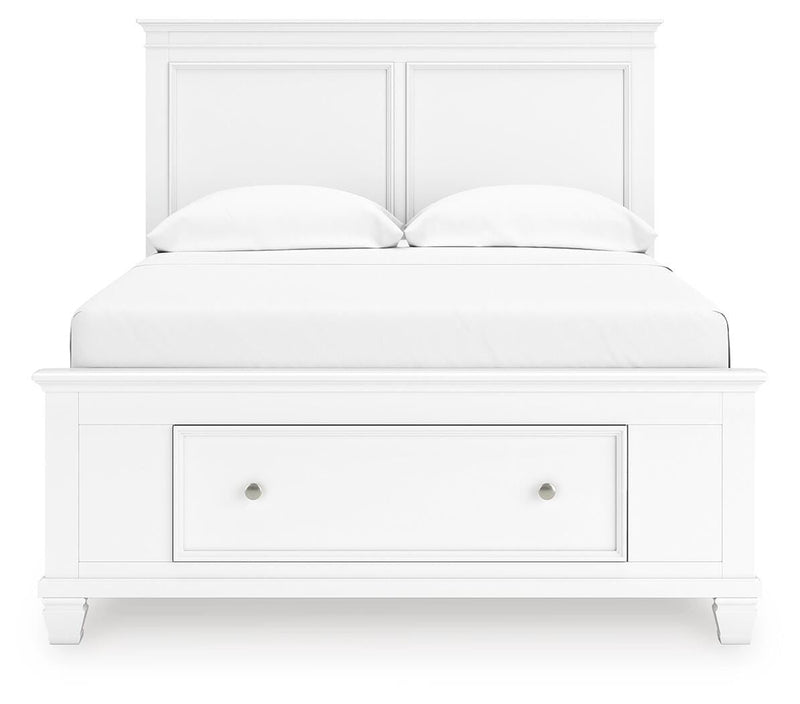 Fortman White Full Panel Storage Bed - B680B25