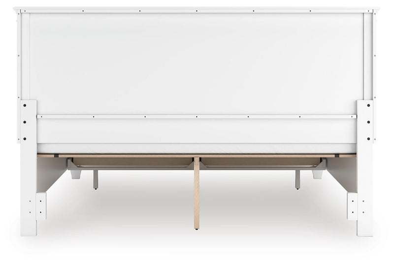 Fortman White King Panel Storage Bed - B680B22
