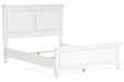 Fortman White Queen Panel Bed - Gate FurnitureQueen Bed