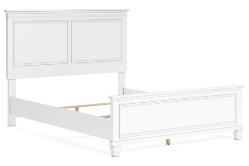 Fortman White Queen Panel Bed - Gate FurnitureQueen Bed