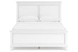 Fortman White Queen Panel Bed - Gate FurnitureQueen Bed