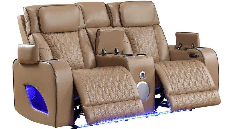 Fortuner Loveseat Caramel - Fortuner Loveseat Caramel
