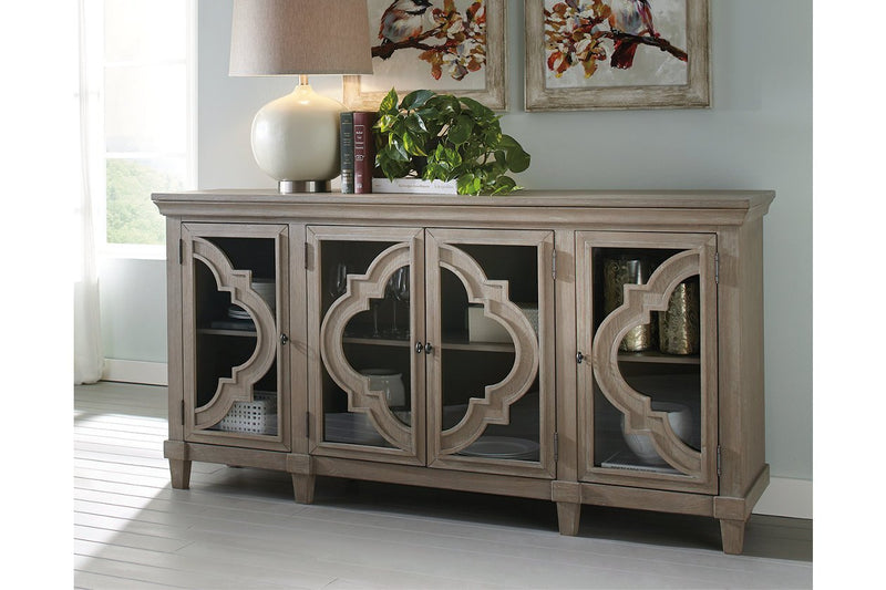 Fossil Ridge Gray Accent Cabinet - Lara FurnitureCabinet