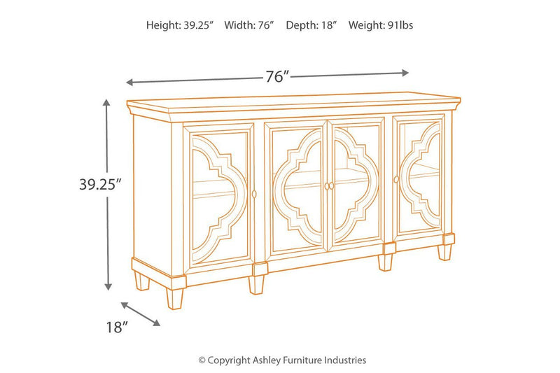 Fossil Ridge Gray Accent Cabinet - Lara FurnitureCabinet