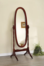 Foyet Wood Adjustable Full Length Cheval Mirror Merlot - 3101