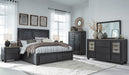 Foyland Black/Brown Footboard Storage Platform Bedroom Set - Gate FurnitureBedroom Set