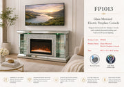 FP1013 NEW FIREPLACE WITH LED/BLUETOOTH/SHELVES - 210000006231