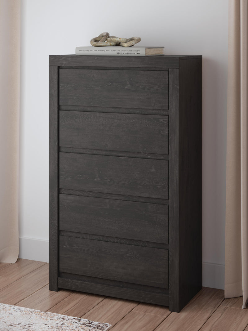 Fraluna Charcoal Chest of Drawers - PCB3370-46