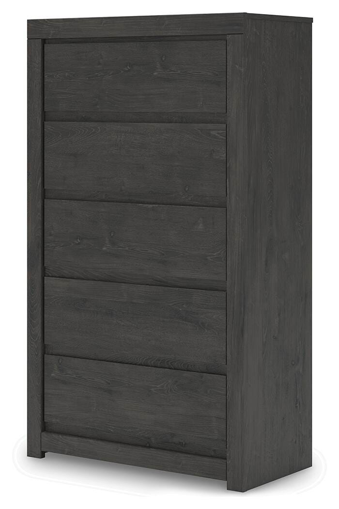 Fraluna Charcoal Chest of Drawers - PCB3370-46