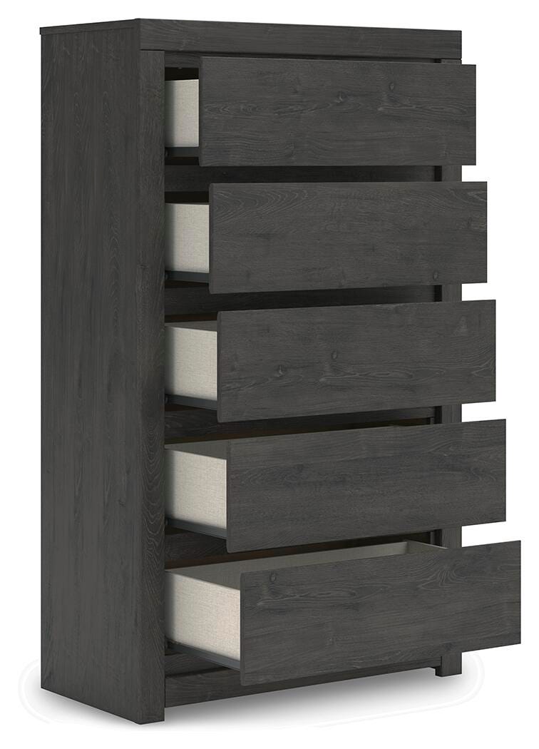 Fraluna Charcoal Chest of Drawers - PCB3370-46