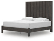 Fraluna Charcoal King Panel Bed - PCB3370B8