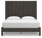 Fraluna Charcoal King Panel Bed - PCB3370B8