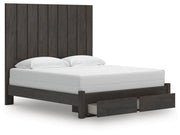 Fraluna Charcoal King Panel Storage Bed - PCB3370B9