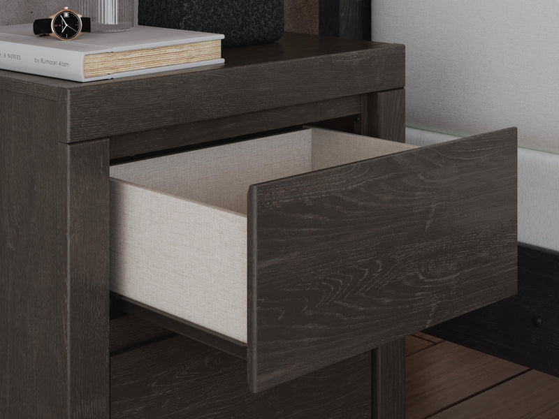 Fraluna Charcoal Nightstand - PCB3370-92