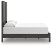 Fraluna Charcoal Queen Panel Bed - PCB3370B2