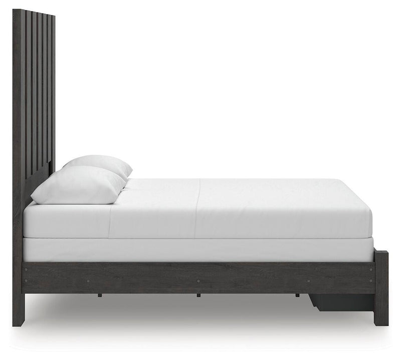 Fraluna Charcoal Queen Panel Storage Bed - PCB3370B4