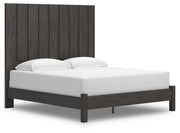 Fraluna King Panel Bed and Dresser in Charcoal - PKG021668