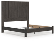 Fraluna King Panel Bed, Dresser and Nightstand in Charcoal - PKG021669