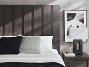 Fraluna King Panel Bed, Dresser, Mirror and 2 Nightstands in Charcoal - PKG021663
