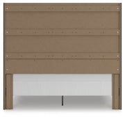Fraluna King Panel Storage Bed, Dresser, Mirror and 2 Nightstands in Charcoal - PKG021679