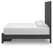 Fraluna King Panel Storage Bed, Dresser, Mirror and Nightstand in Charcoal - PKG021681