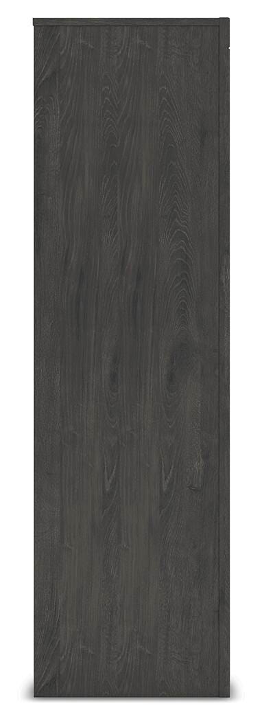 Fraluna King Panel Storage Bed, Dresser, Mirror, Chest and 2 Nightstands in Charcoal - PKG021680