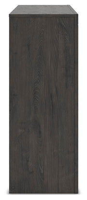 Fraluna Queen Panel Bed and Dresser in Charcoal - PKG021660