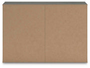 Fraluna Queen Panel Bed and Dresser in Charcoal - PKG021660