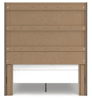 Fraluna Queen Panel Bed, Dresser and Nightstand in Charcoal - PKG021661