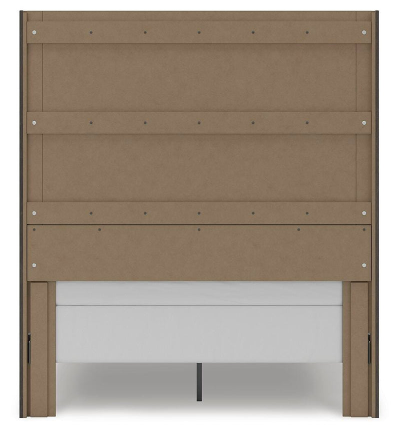 Fraluna Queen Panel Storage Bed and Dresser in Charcoal - PKG021676