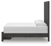Fraluna Queen Panel Storage Bed and Dresser in Charcoal - PKG021676
