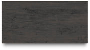Fraluna Queen Panel Storage Bed, Dresser, Mirror and Chest in Charcoal - PKG021674