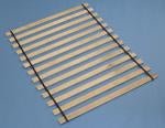 Frames and Rails Brown King Roll Slats - Lara FurnitureFoundation