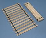 Frames and Rails Brown Twin Roll Slat - Lara FurnitureFoundation