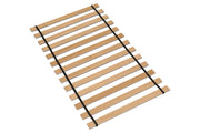 Frames and Rails Brown Twin Roll Slat - Lara FurnitureFoundation