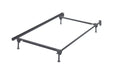 Frames and Rails Metallic Twin/Full Bolt on Bed Frame - Gate FurnitureFoundation