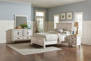 Franco 4-piece Queen Bedroom Set Distressed White - 205331Q-S4